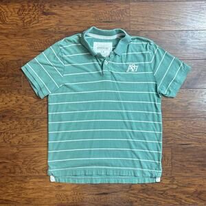Aeropostale Y2K Men's Striped A87 Polo Shirt Size L